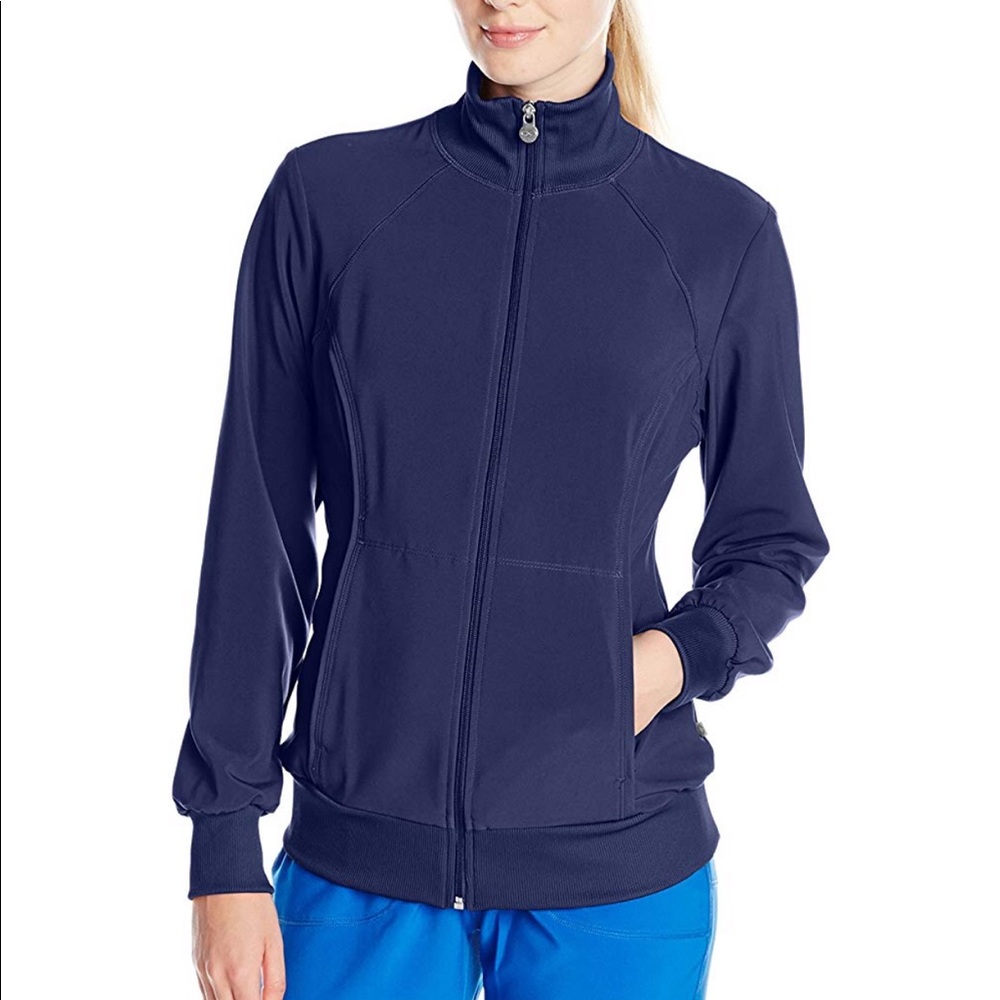 EUC Infinity Zip Front Warm-up Scrub Jacket